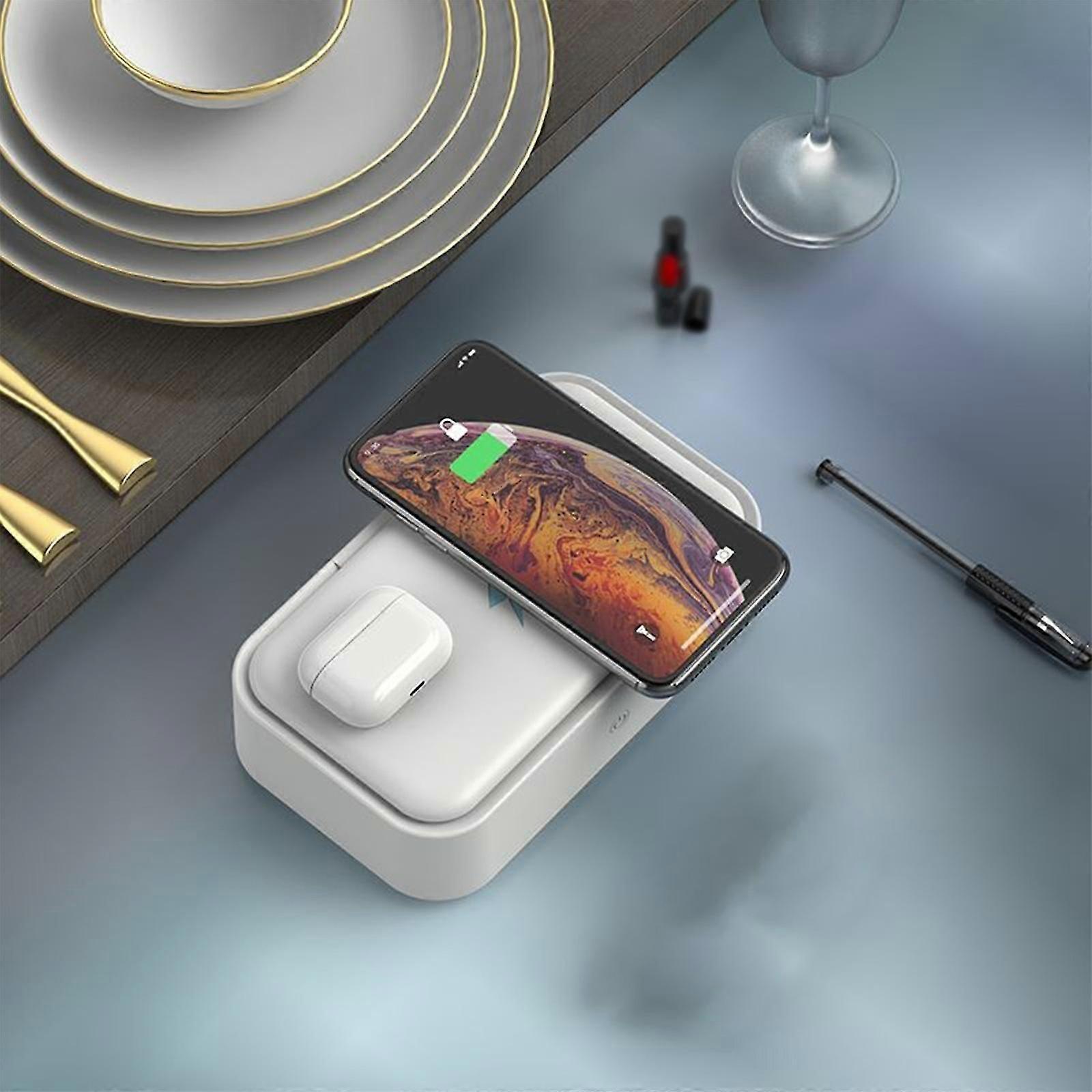 Ultrasoni-c Cleaning Machine Box Mobile Phone Wireless Charging Contac-t Lens Braces