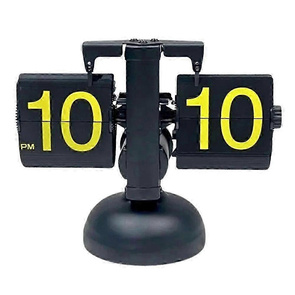25-26 Automatic Flip Page Clock Home Retro Balance Page Turning Table Clock