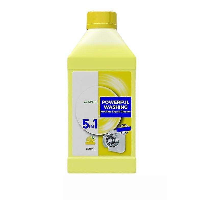 Washing Machine Cleaner Liquid 250ml Removes Residue and Odors for Front and  Load Lemon