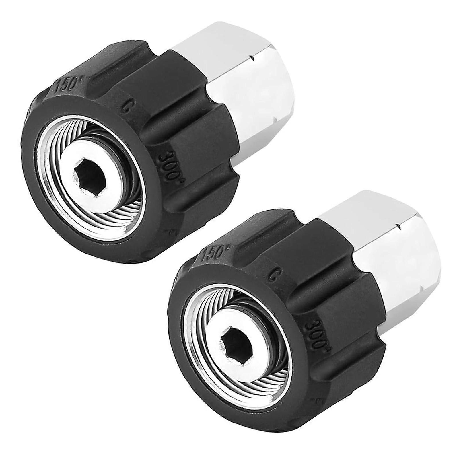 M22 14mm Female Thread X 3/8 FNPT Adapter Rustproof High Pressure Washer Accessory For Drain Jetter Hoses Multicolor