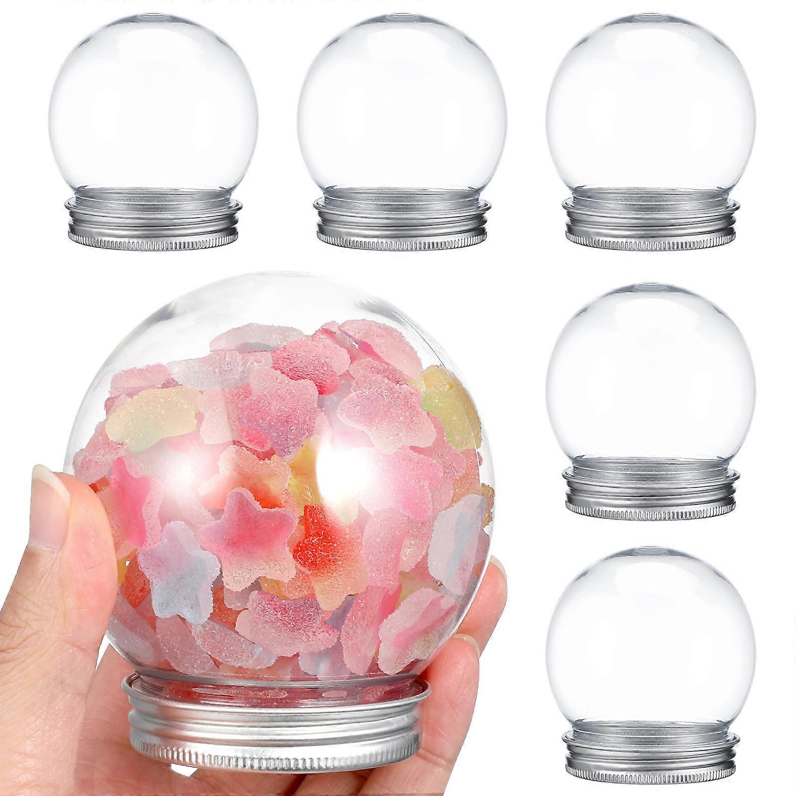 10pcs DIY Snow Globe Water Globes Screw Off Caps Empty Snow Globe Making Props