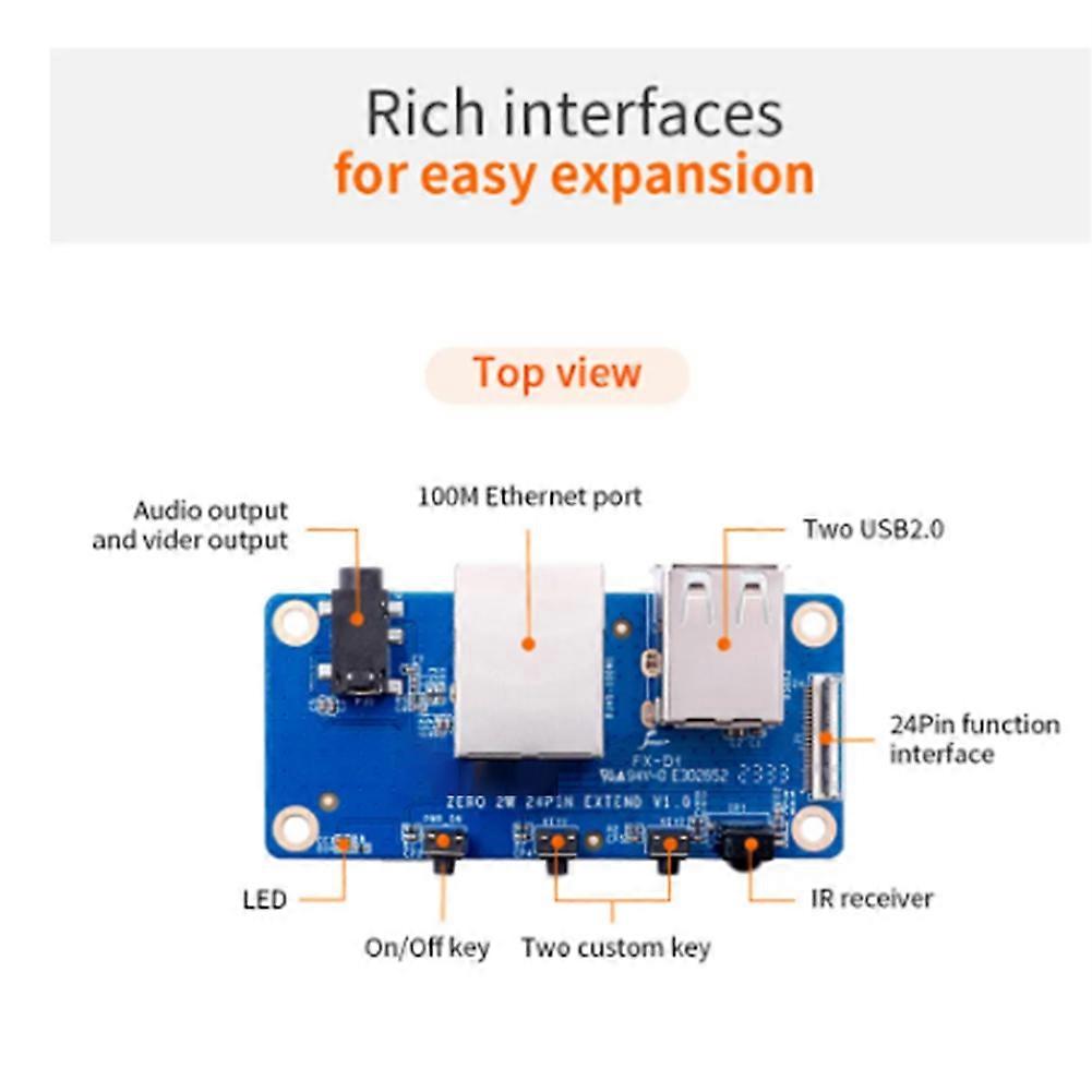 For Orange Pi Zero 2W Expansion Interface Board