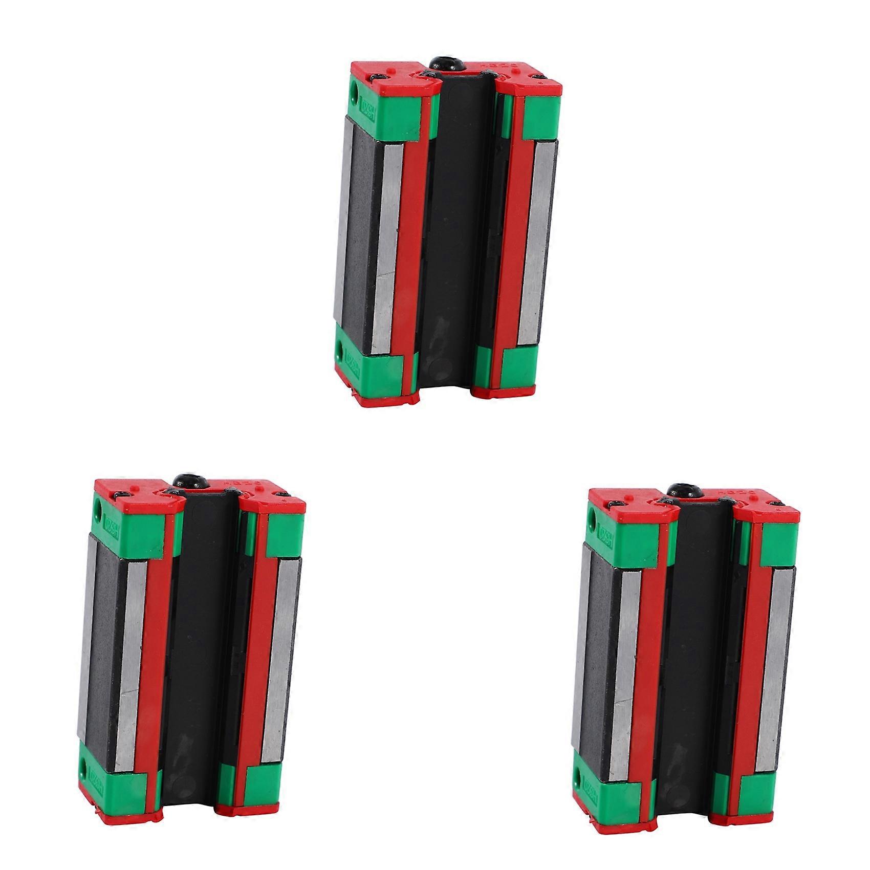 3X Steel HGH20CA 20mm Linear Rail Guide Block for CNC Machine Parts Manufacturing Equipment