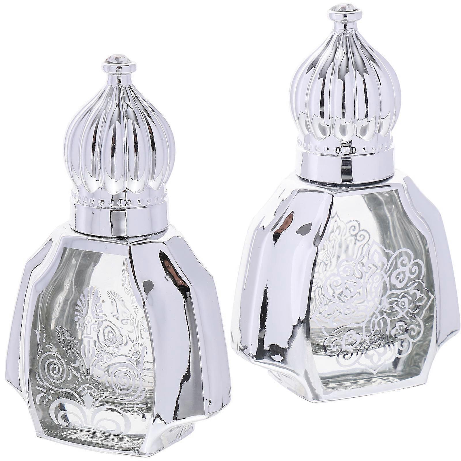Decorative Perfume Bottle Multi-Function Aroma Bottle for Storage 2Pcs