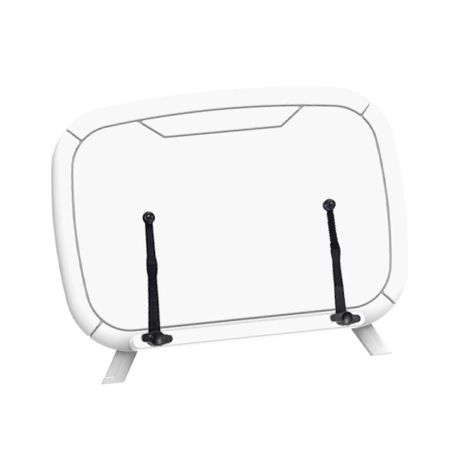 Adjustable Desktop Book Stand for Tablets, Foldable and Portable, Ergonomic Design for Postures Correction,Universal Fit  White