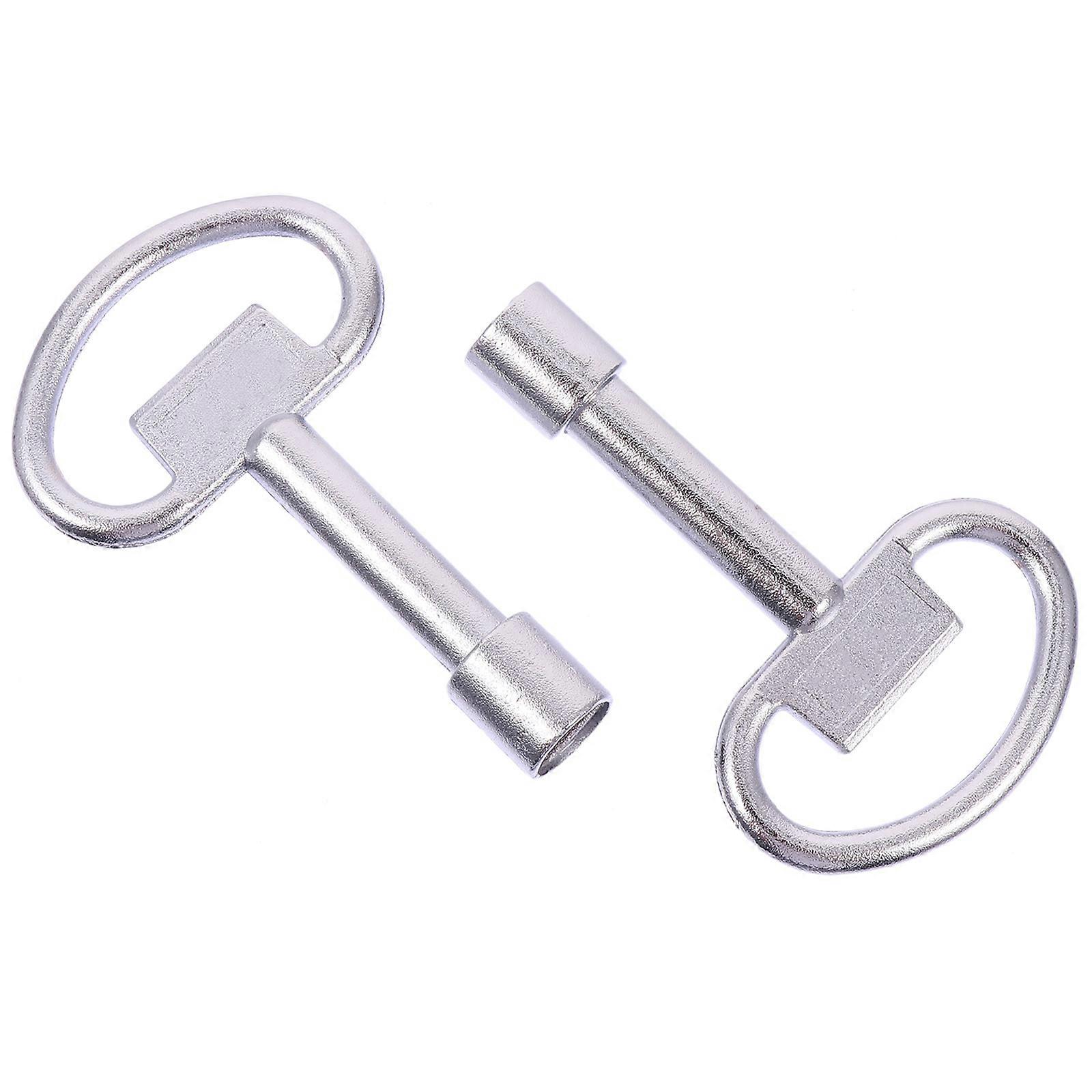 2 Pcs Universal Key Multifunction Wrench Elevator Door Key Electric Cabinet Keys