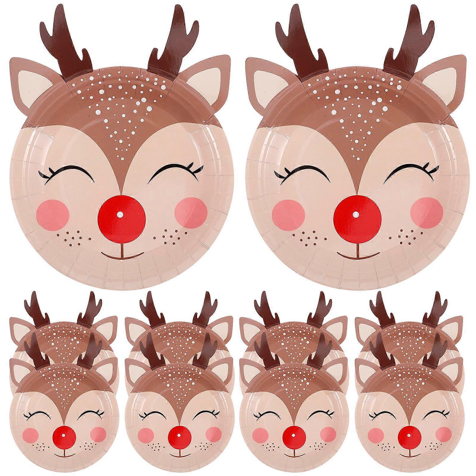 Christmas Party Reindeer Shape Paper 10Pcs