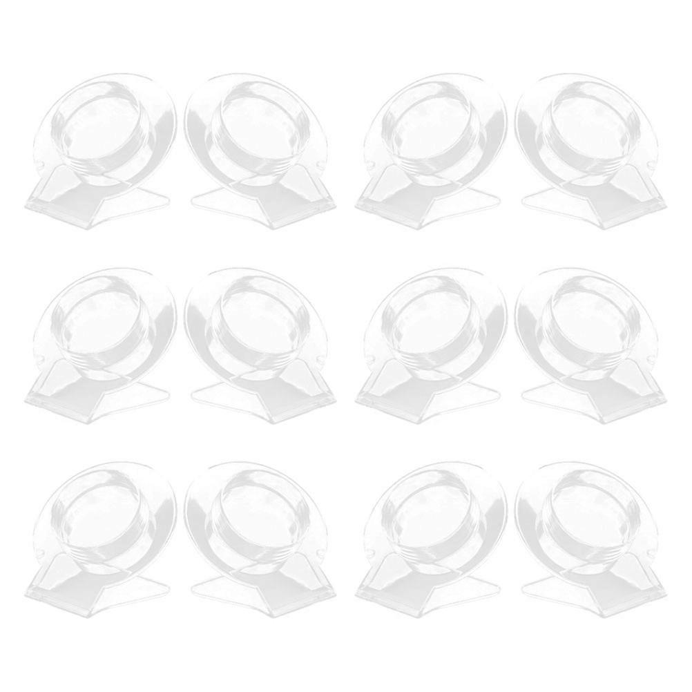 Transparent Acrylic Bracelet Display Stand for Jewelry Display Use 12Pcs Storage Showcase