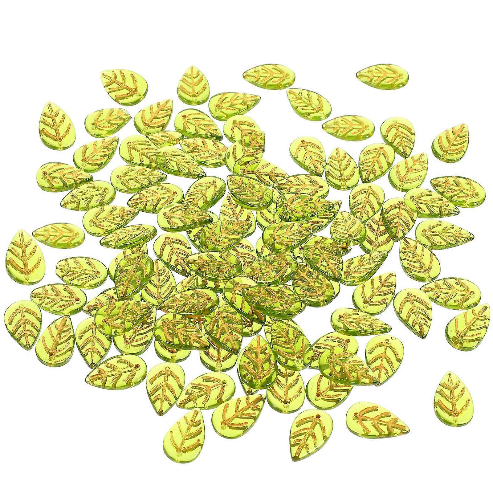 Leaf Charm Pendant for Jewelry Making 200Pcs Dangle Charms