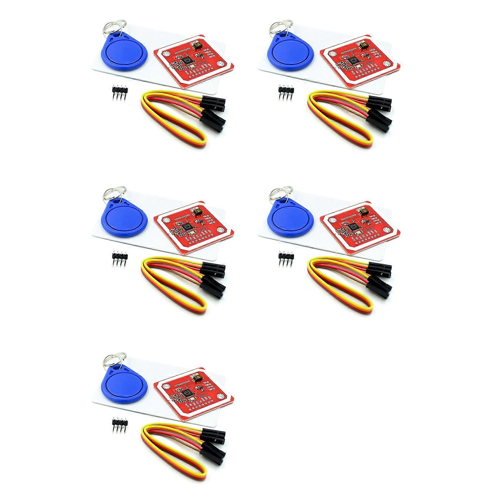 5Set PN532 NFC RFID Wireless Module V3 User Kits Reader Writer Mode IC S50 Card PCB Attenna I2C IIC SPI HSU