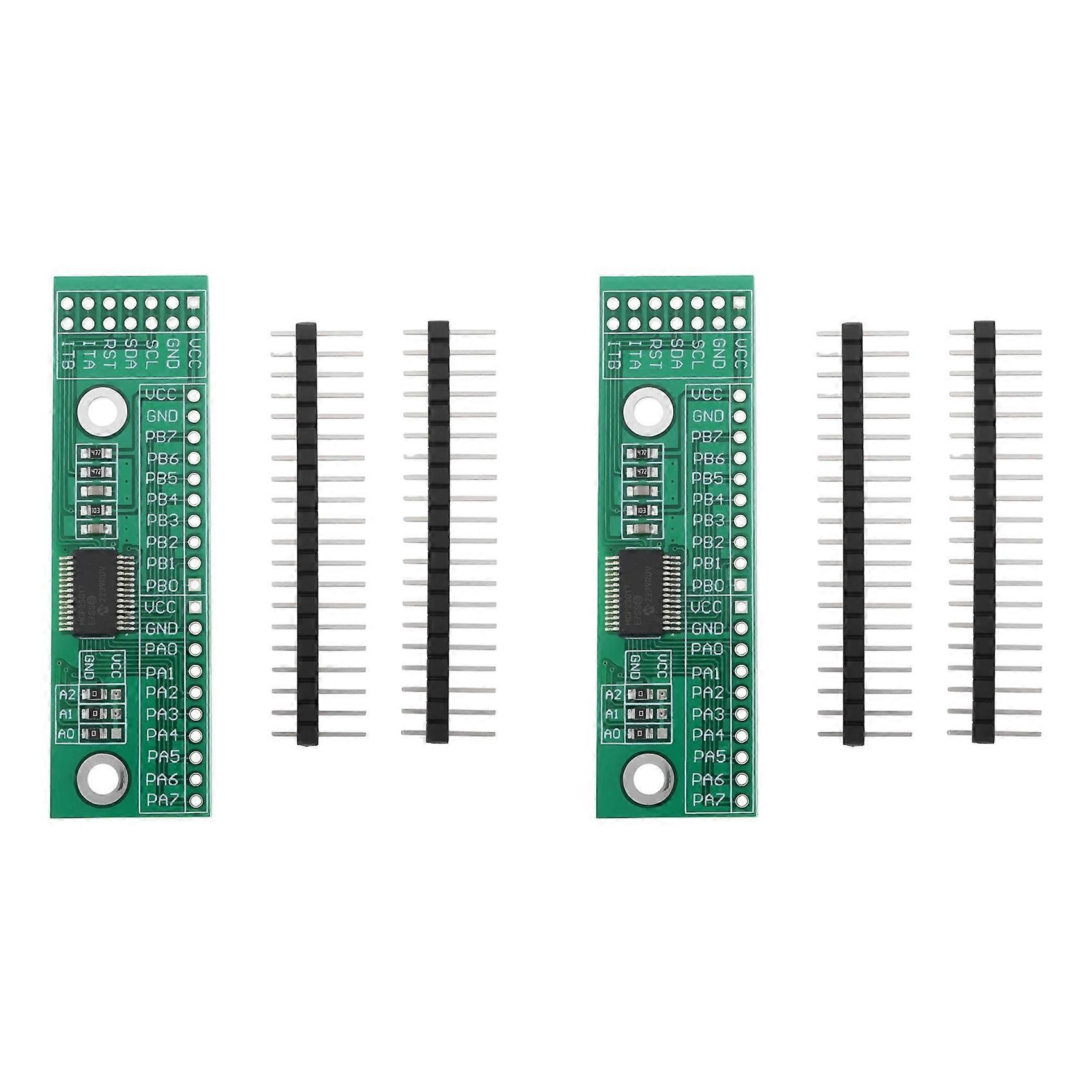 2X 16-Ch IO Expansion Pin Module Board I2C Interface IIC Input Output MCP23017-E/SS for Computer Game Console