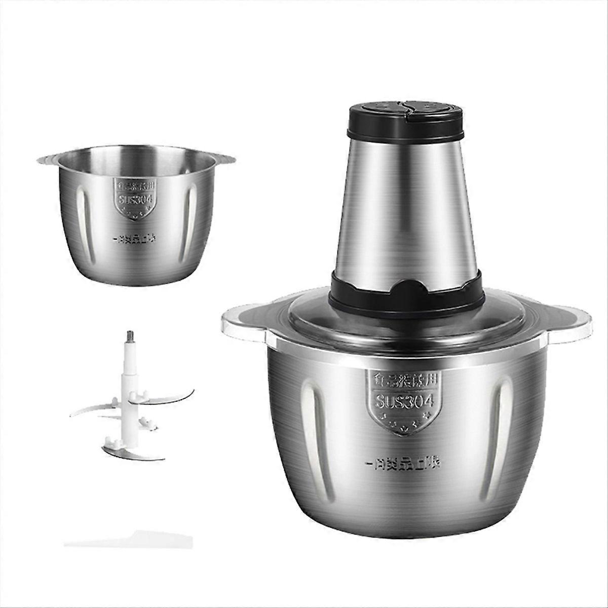 Stainless Steel Meat Grinder Kitchen Mixer Vegetable Grinder EU Plug