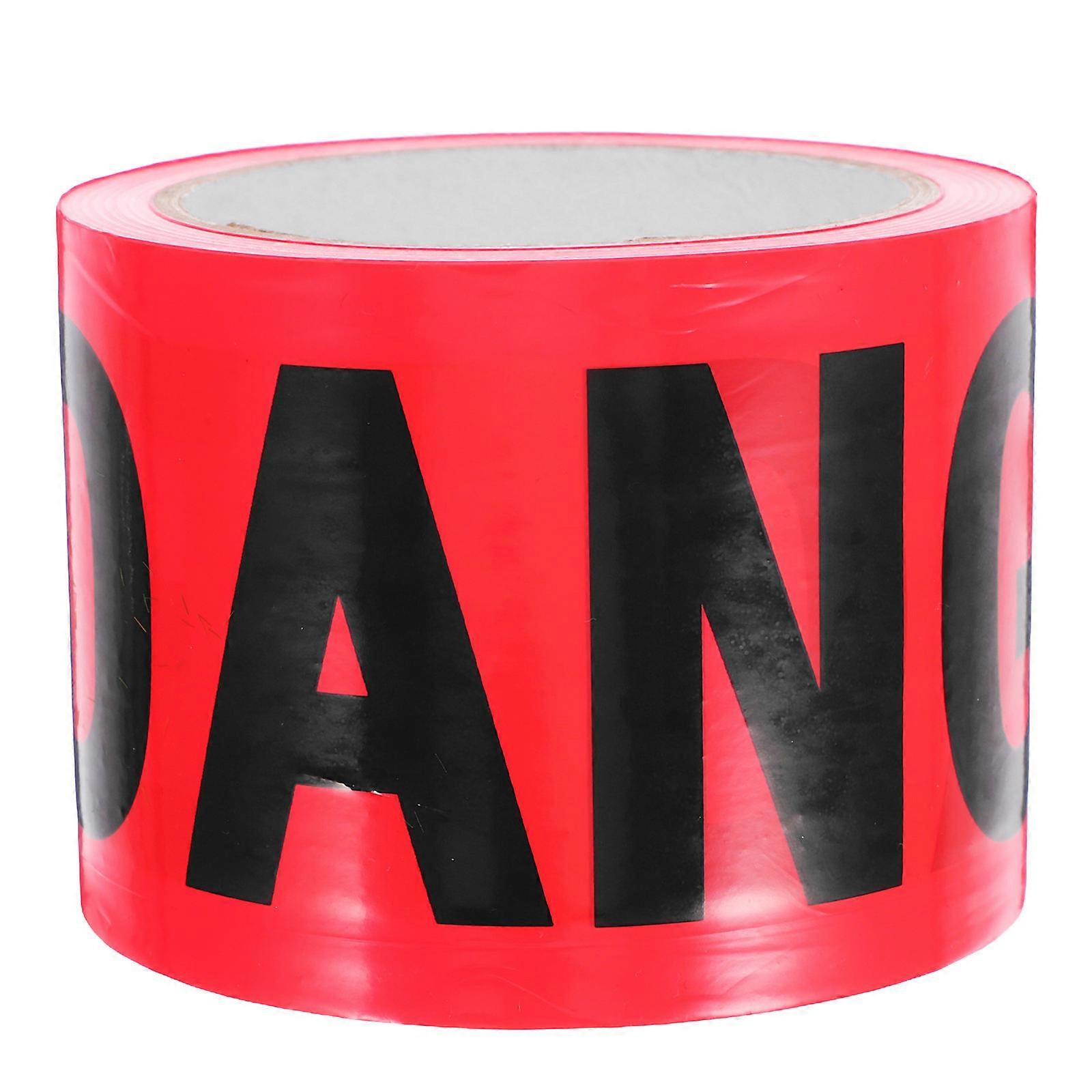 Red Non-Adhesive Warning Tape for Safety Barrier and Isolation Zone 100m PE Material