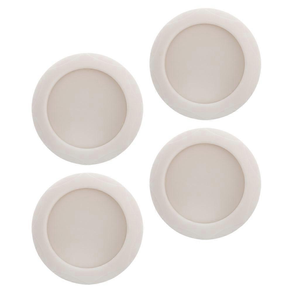 Children Safety Gate Wall Protector for Stair Use 4Pcs White Plastic Cups