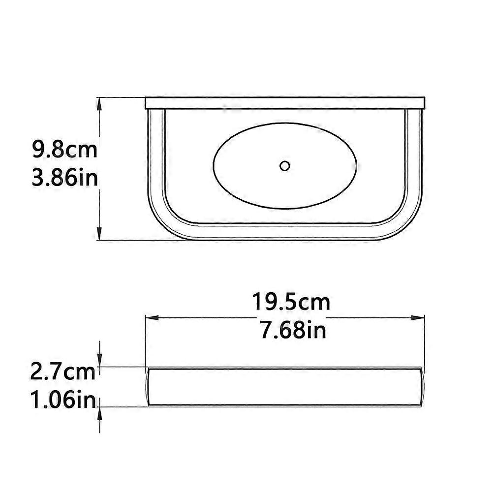 Black Wall Mounted Brass Soap Holder for Bathroom Use 1 Piece