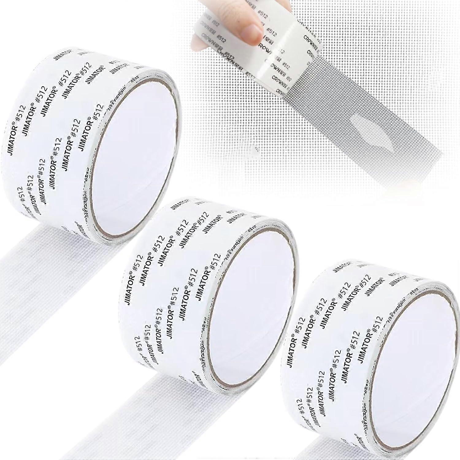 Strong Adhesive Screen  Tape, Fiberglass Mesh Patch for Windows and Doors, White