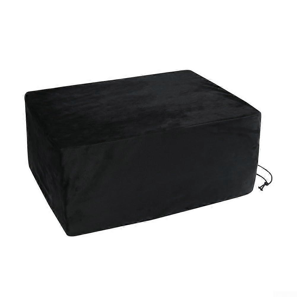 VTA Turntable Spandex Dust Cover Record Player Cover Anti Static Shield Black 48x36x26cm