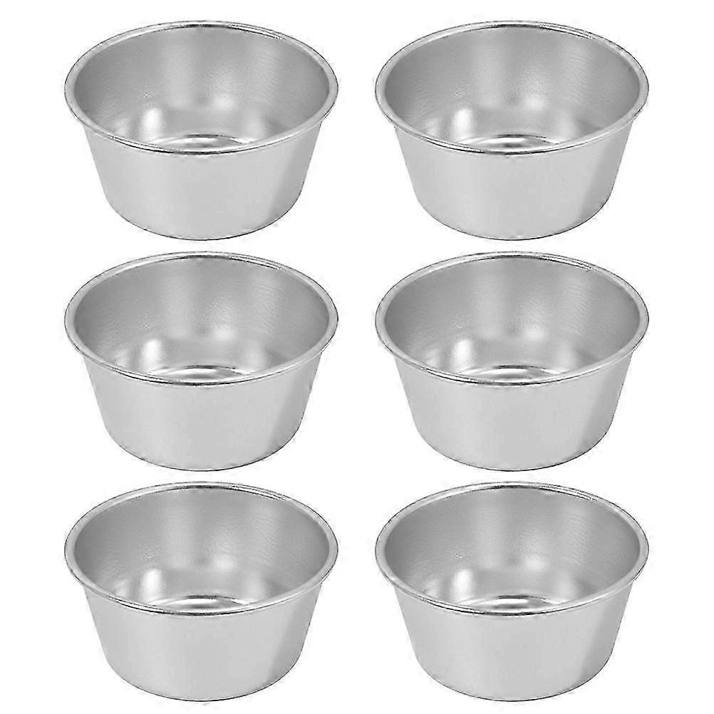 6Pcs Muffin Cake Molds Multi-function Muffin Cups Metal Baking Molds Baking Accessory