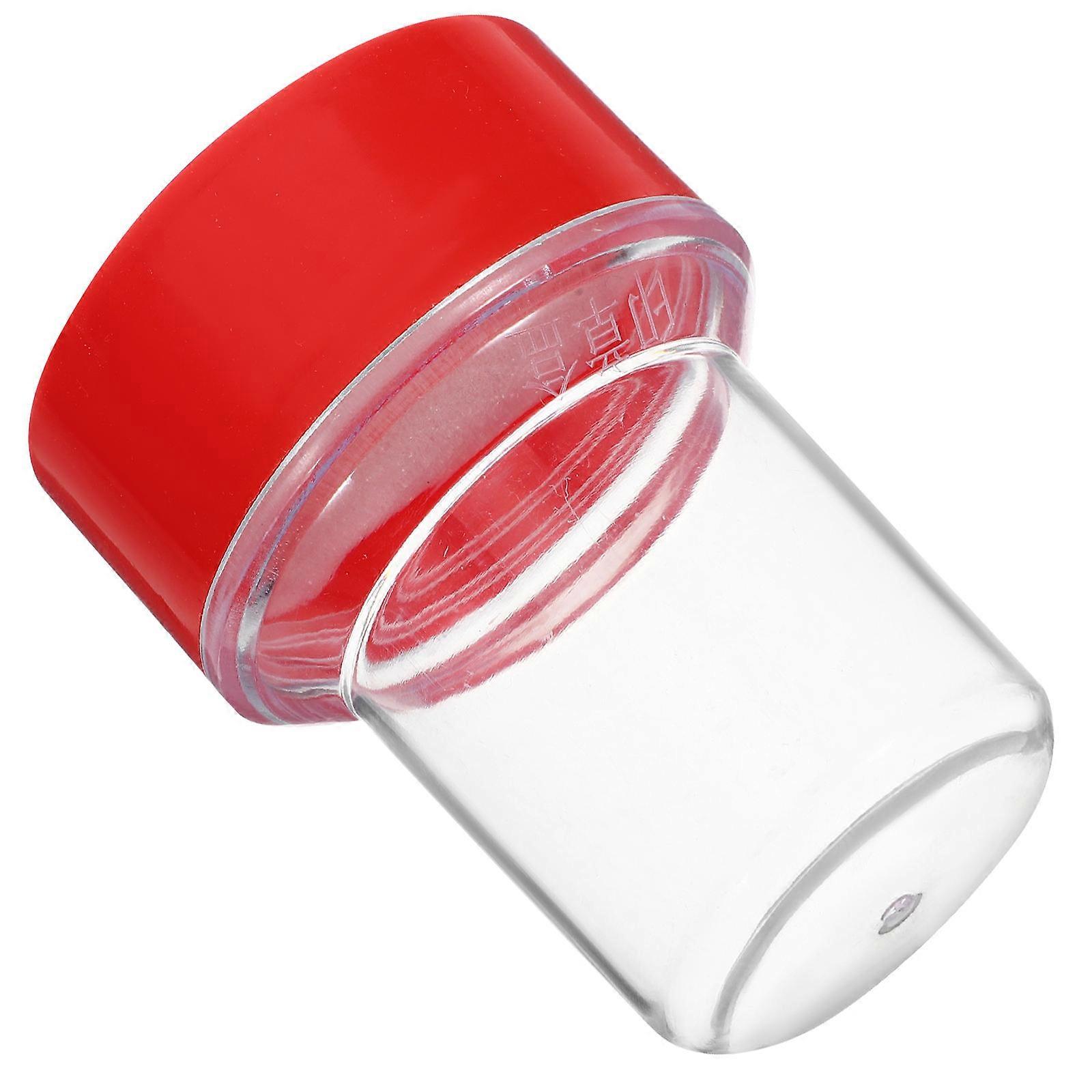 Stamper Container Plastic Stamp Holder for Storage 5Pcs Red Office Use