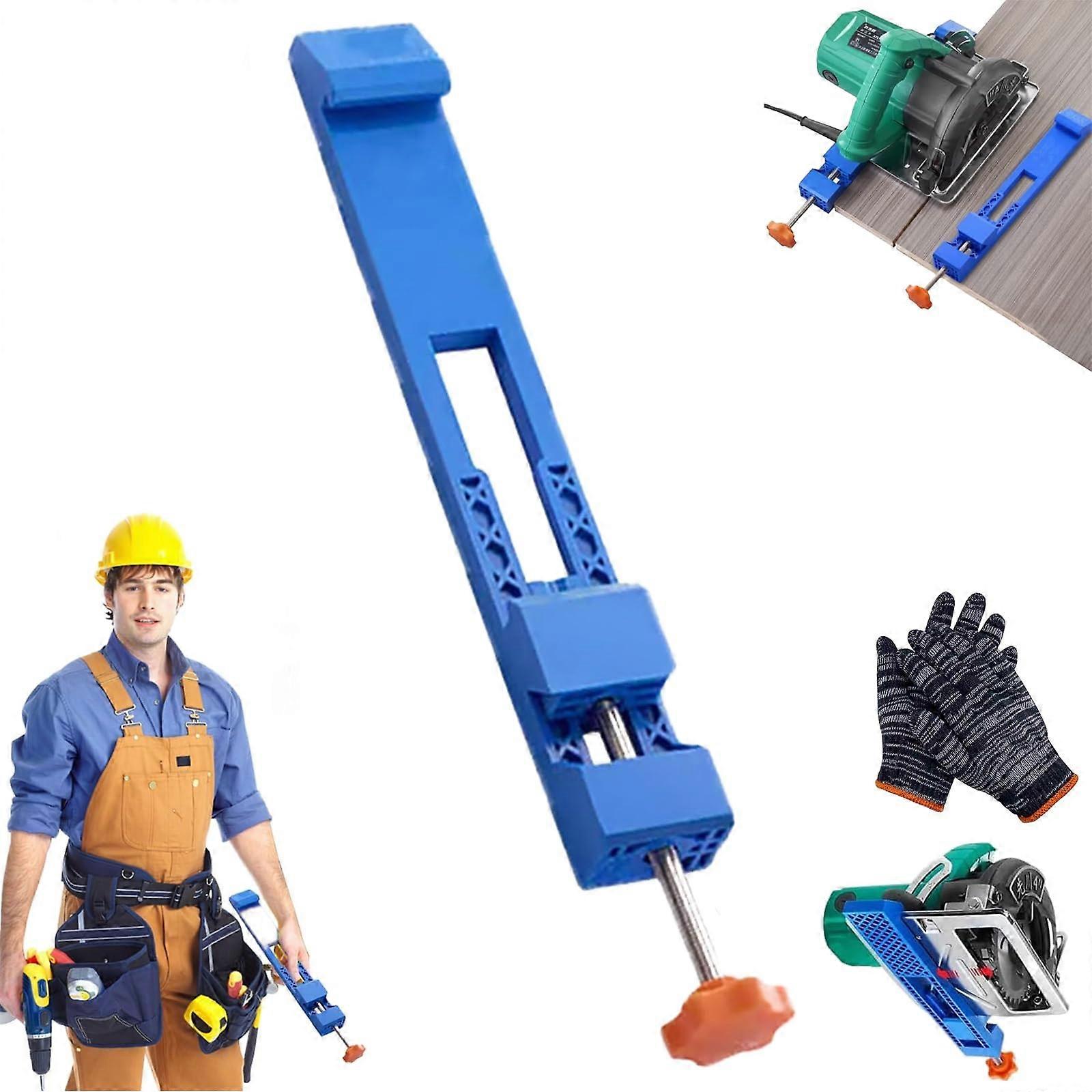 Universal Circular Saw Guide Rail, Precision Adjustable Cutting Guide for Woodworking, 12.2x1.57 Inch