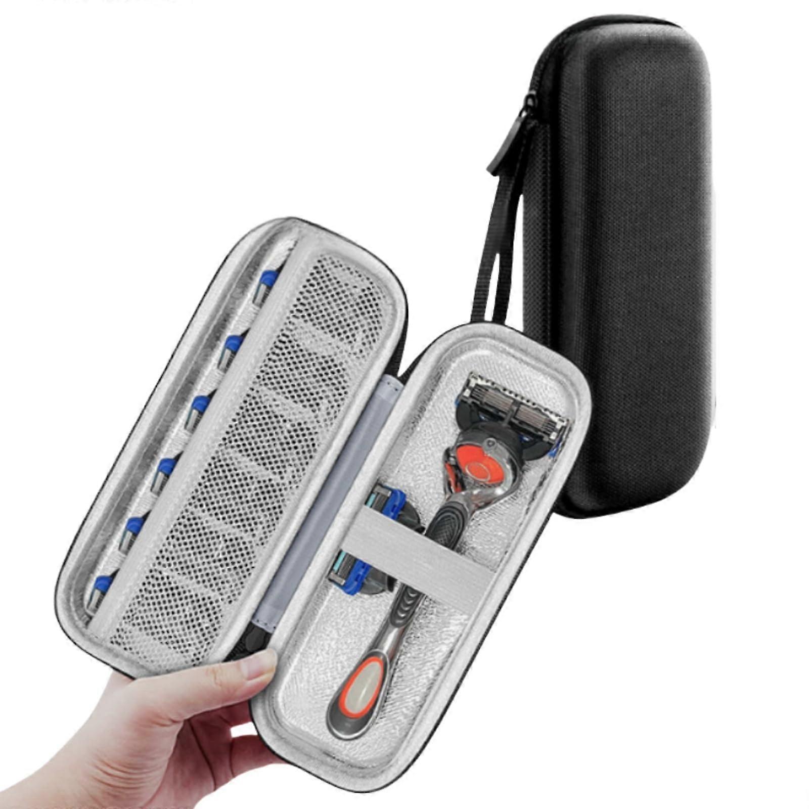 Safety Razor Travel Case Waterproof Shockproof Universal Fit with Secure Pocket and Wrist Strap