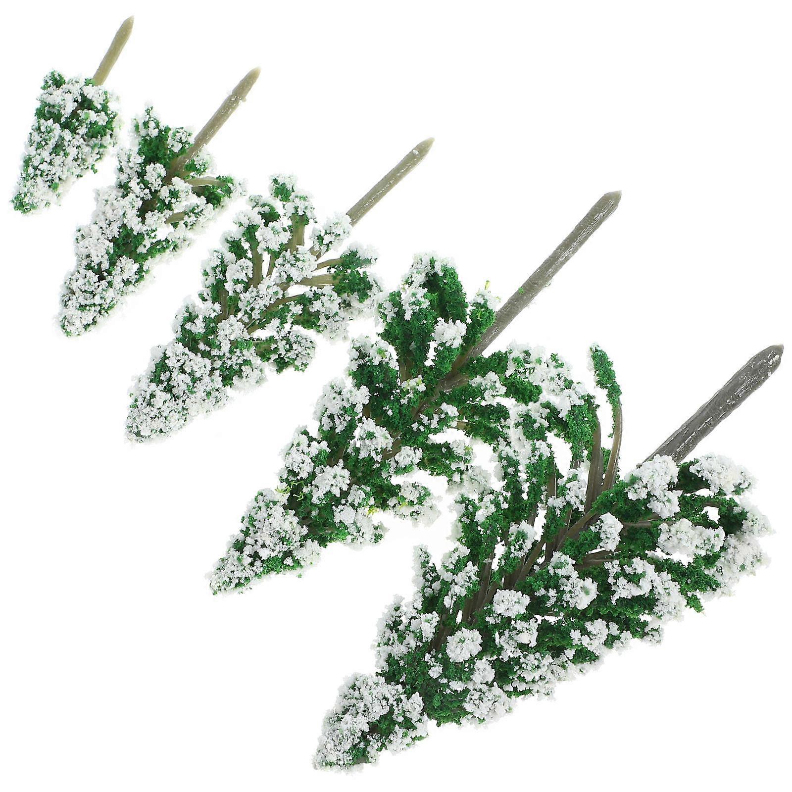 Miniature Trees Road Tree Models for Landscape Decor 20Pcs Green Toy Set