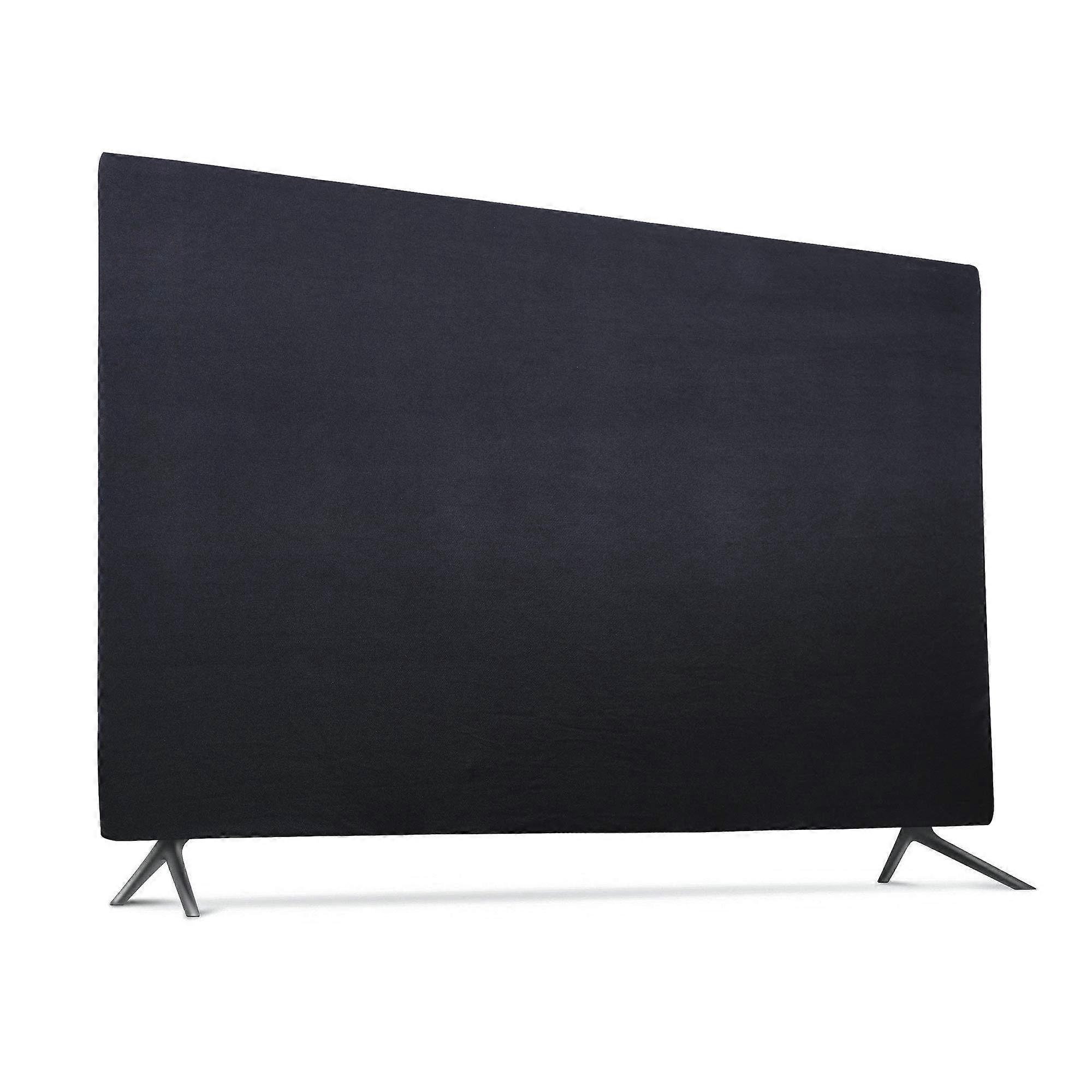 43 Inch TV Dust Cover Lycra Fabric DustProof Scratch Resistant Flat Screen Protector Black