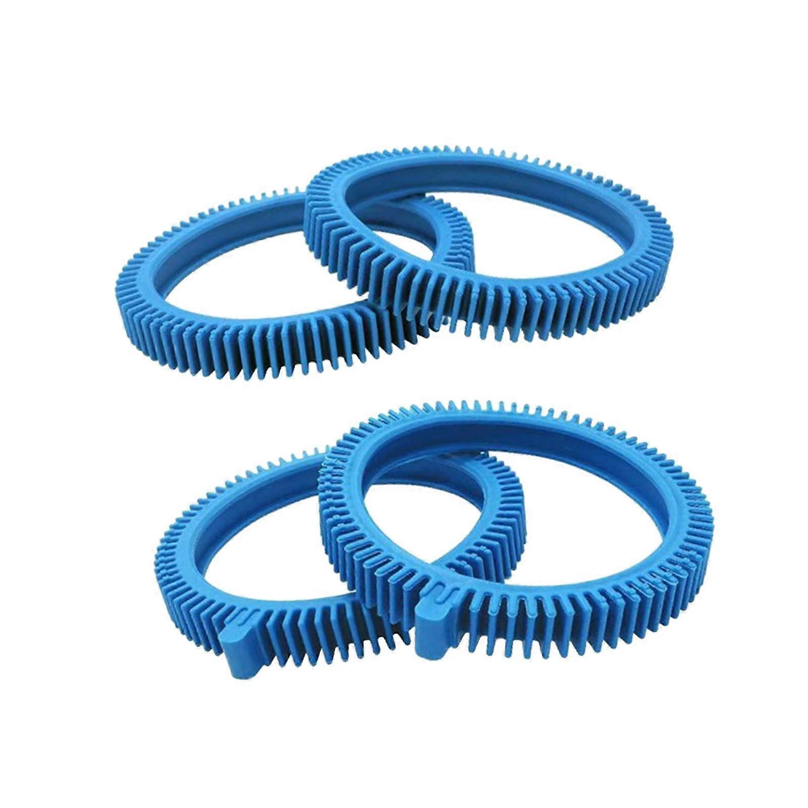 Pool Cleaner Replacement Tires with Hump Design Grip, Durable Rubber, Easy Install Front Rear Wheels