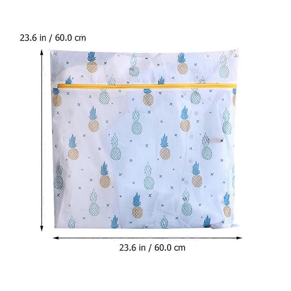 Machine Washing Laundry Bag Fine Mesh for Clothes Protection 2Sets White