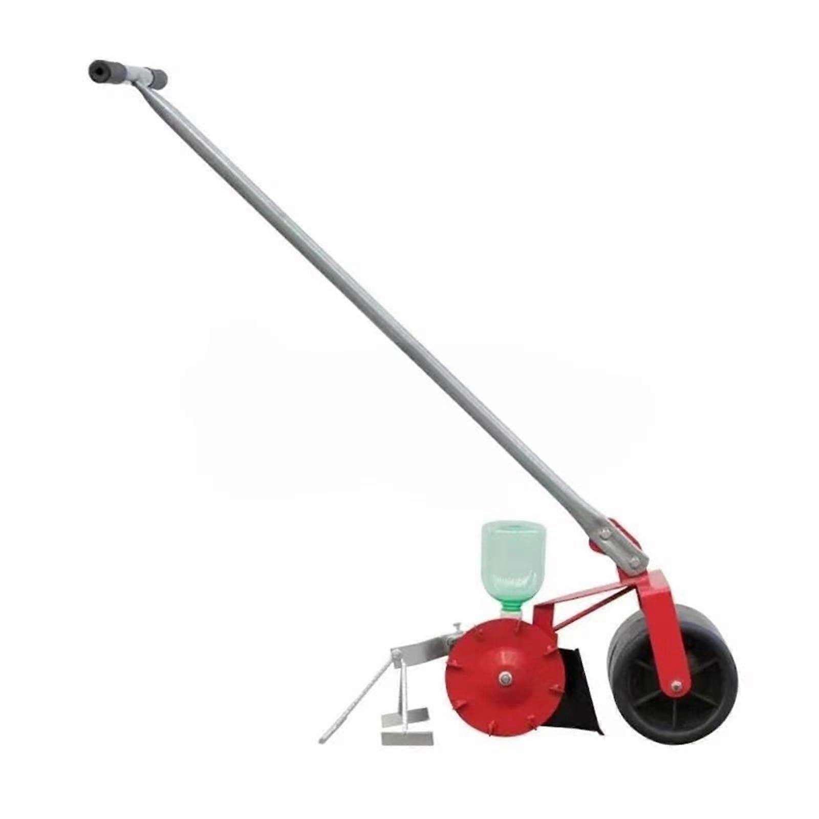 Seed Spreader Manual Seeder with Precise Seed Placement RustResistant Metal Garden Push Tool