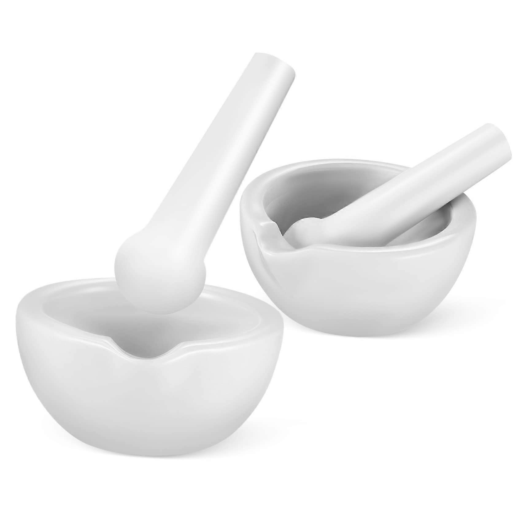Mini Ceramic Mortar and Pestle Set for Spices and Herbs Easy Clean Durable Kitchen Tool