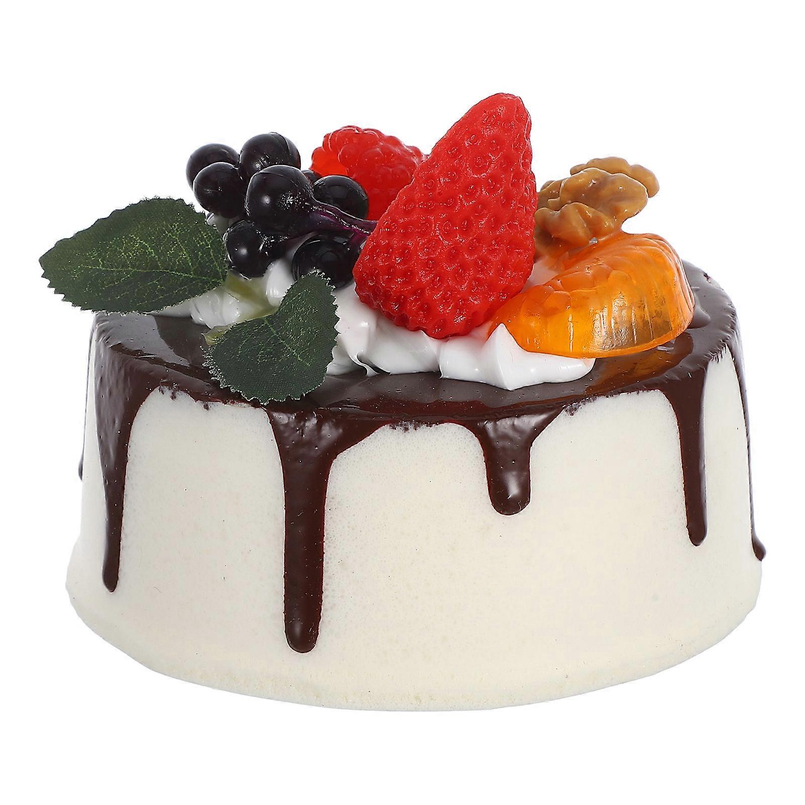 Artificial Cupcake Figurine Simulation Cake for Bakery Decor Coffee