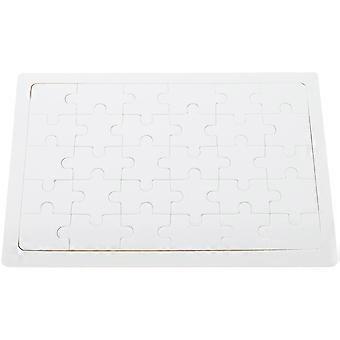 Wooden Heat Transfer Puzzle DIY Blank Puzzle Piece for Kids