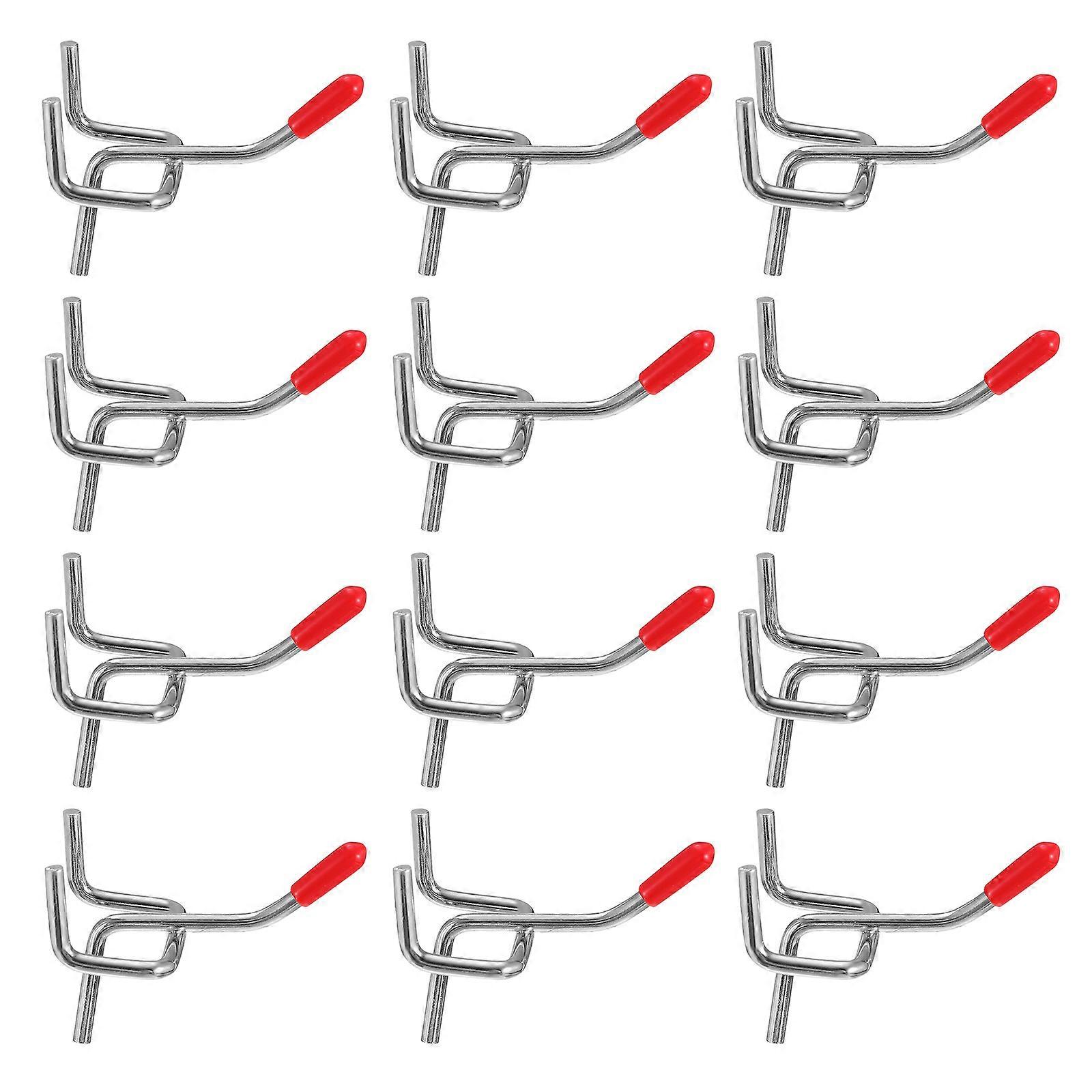 Exhibition Hook Iron Hook for Commodity Display 60Sets Silver