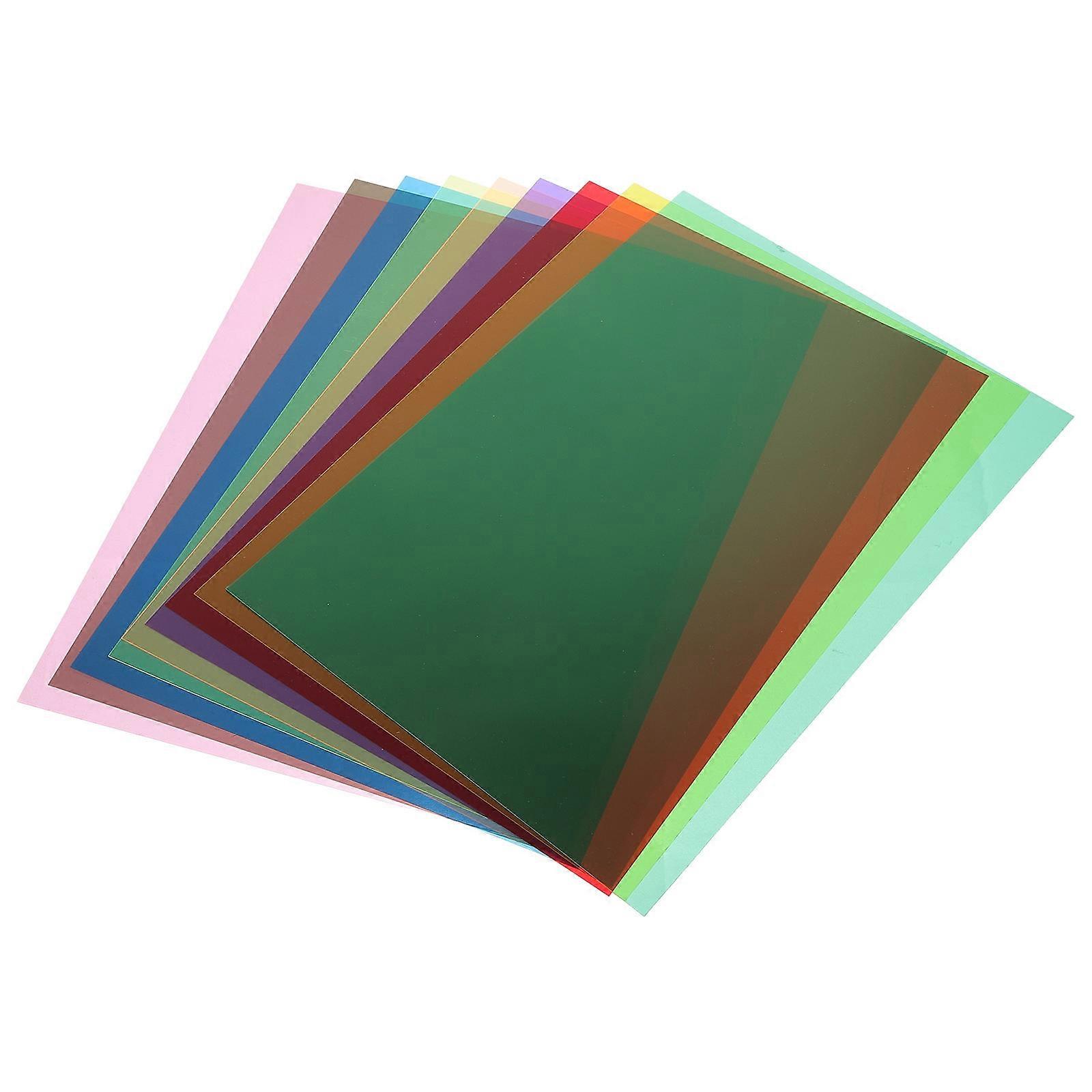 Translucent Colored Light Gels Light Diffuser Sheets for Decoration 18Pcs