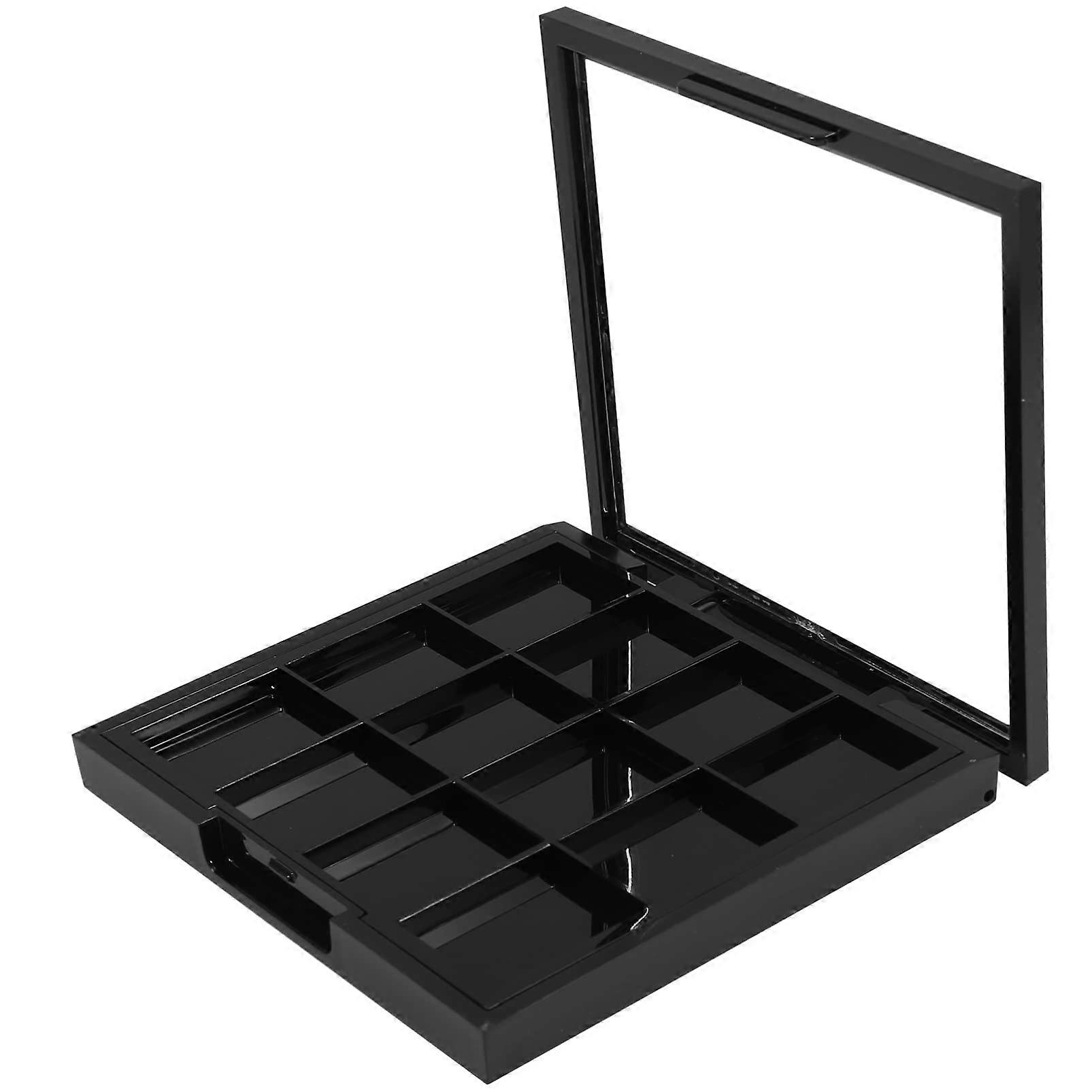 Empty Eyeshadow Palette with 12 Slots for DIY Custom Makeup Organization and Refillable Case