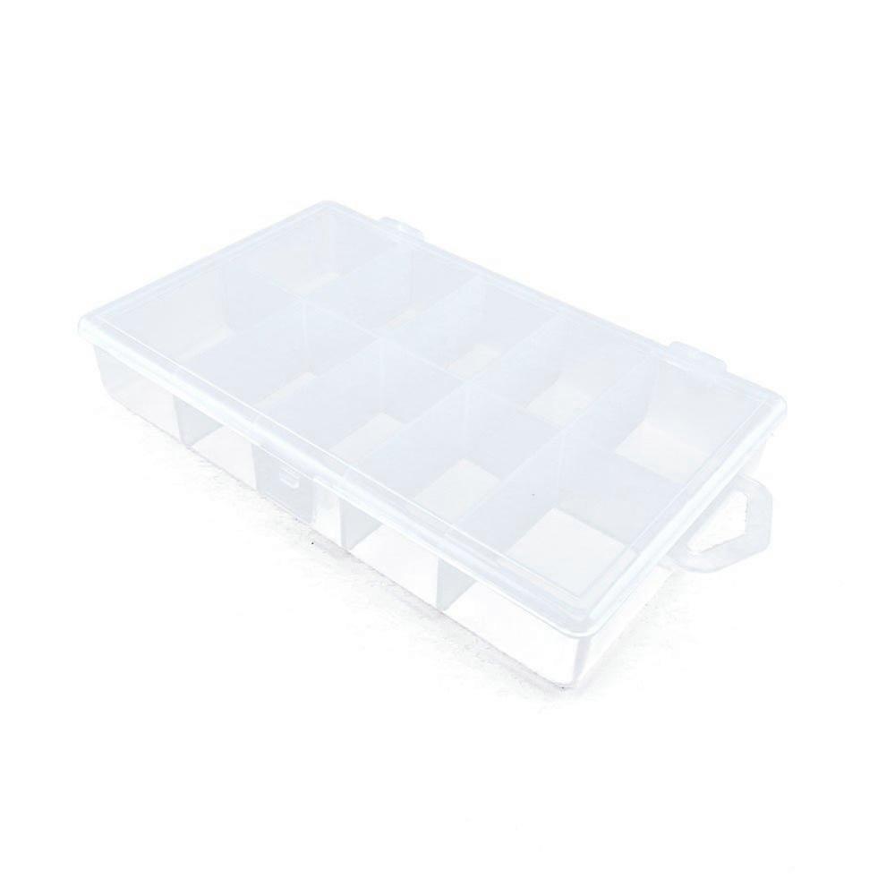 Clear Bead Storage Box for Jewelry Making, Dual Pack Plastic Organizer Case with Compartments