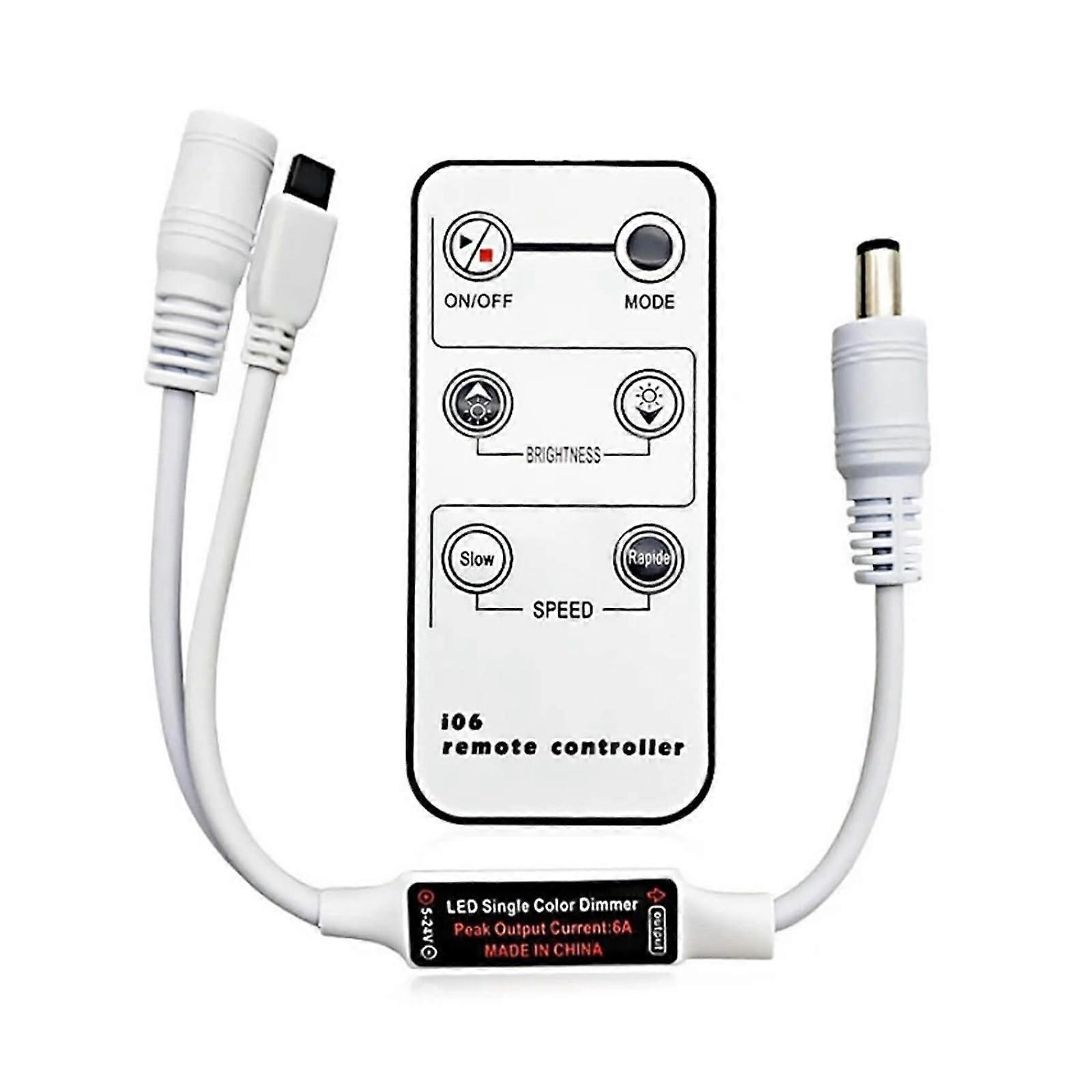 LED Dimmer Switch for Single Color LED Strip Lights 524V Mini Controller WM001A