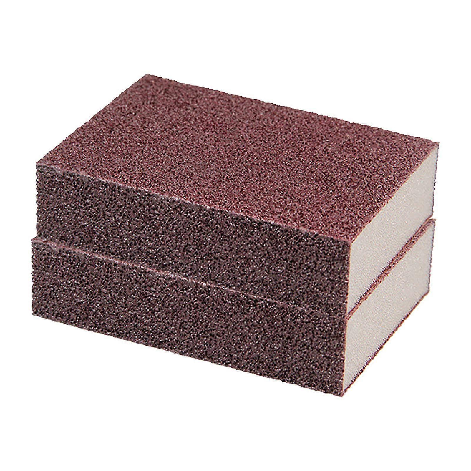 Scrubber Brush with Emery Sponge for Deep Stain Removal, Scratch Kitchen Pot Scale Cleaner