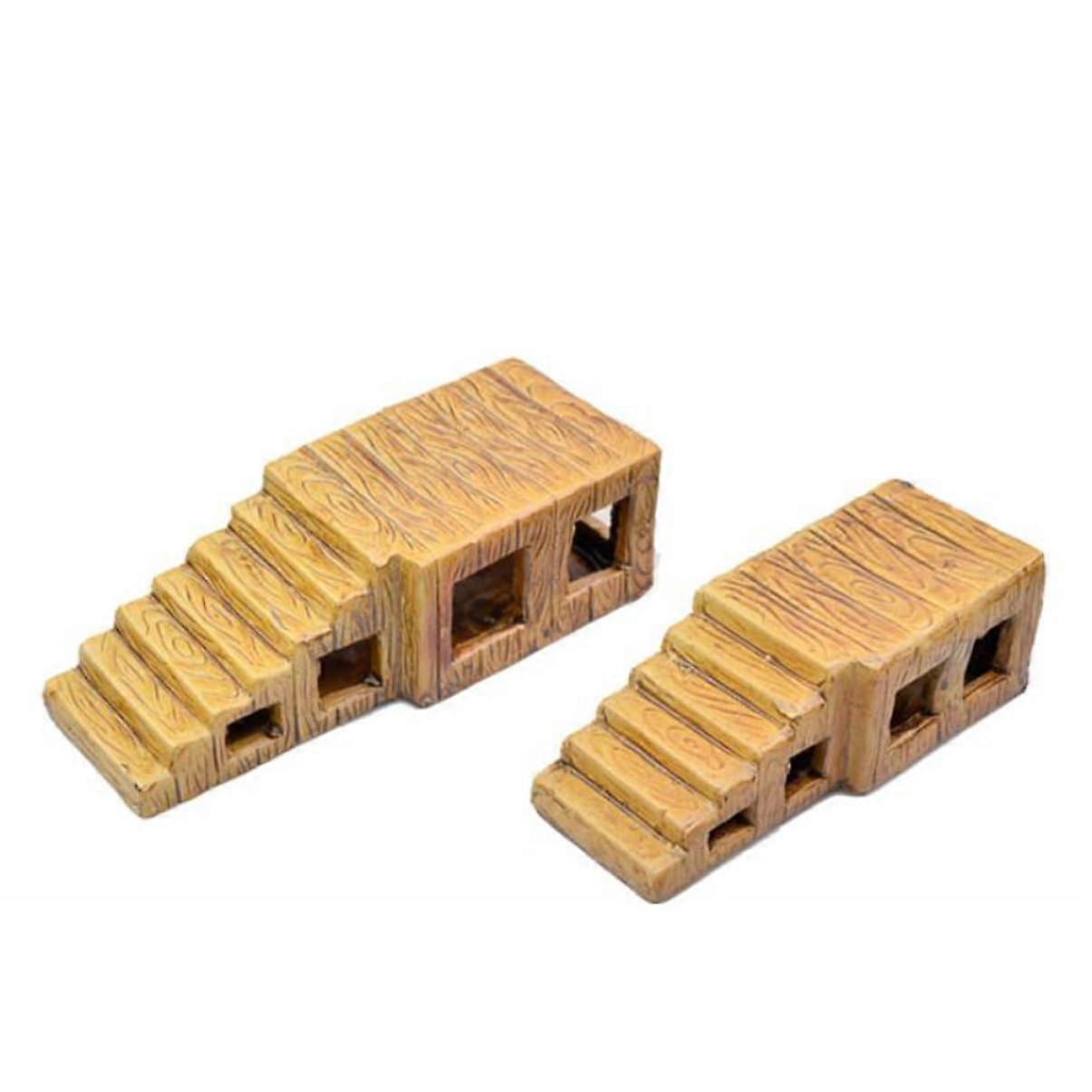 Ceramic Turtle Basking Platform for Aquarium Tank, EasyClean Climbing and Resting Accessory