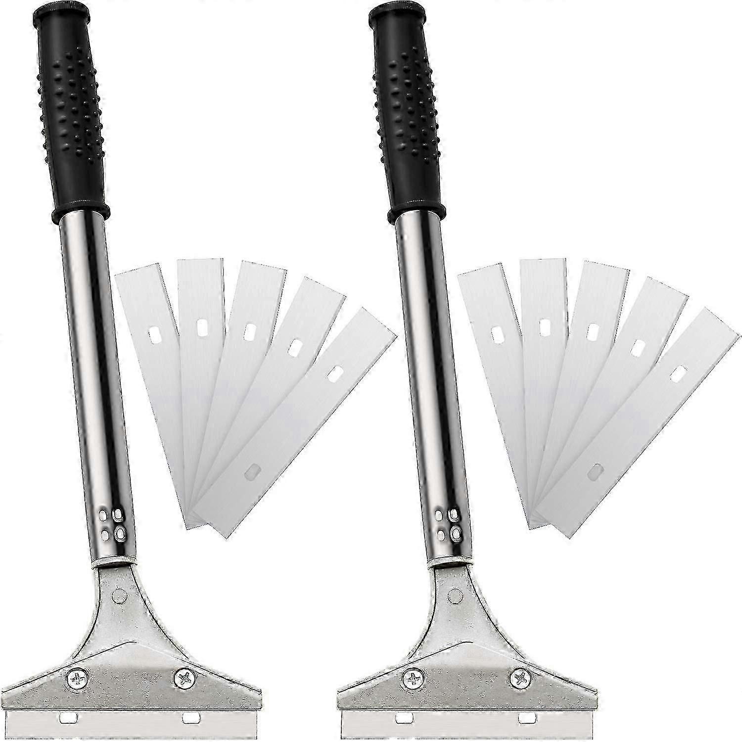 Tile Scraper Floor Scraper Wall Scraper, Knife With 10 Replacement Blades For Wallpaper Removal