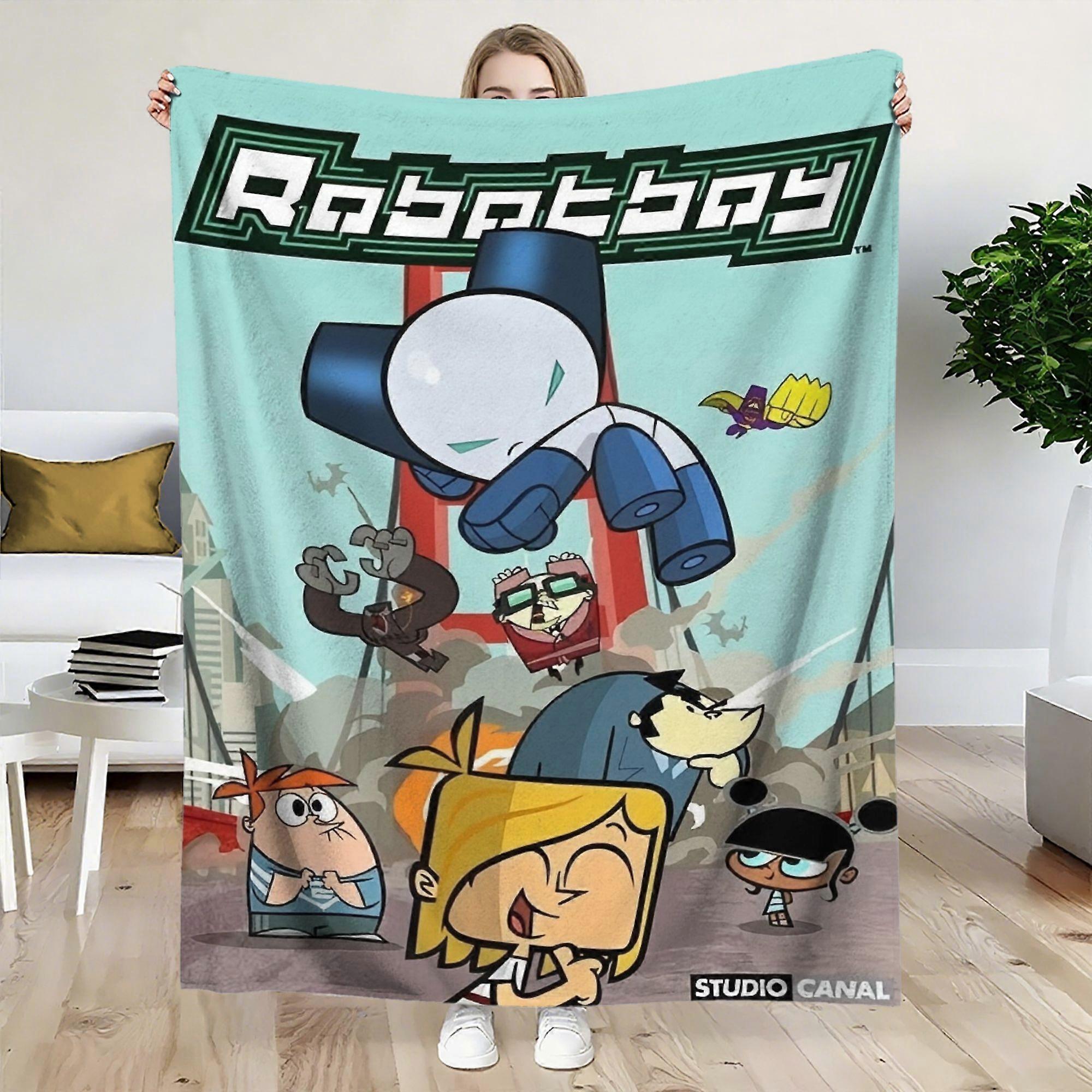 Robotboy Luxurious Flannel Blanket  Soft Lightweight