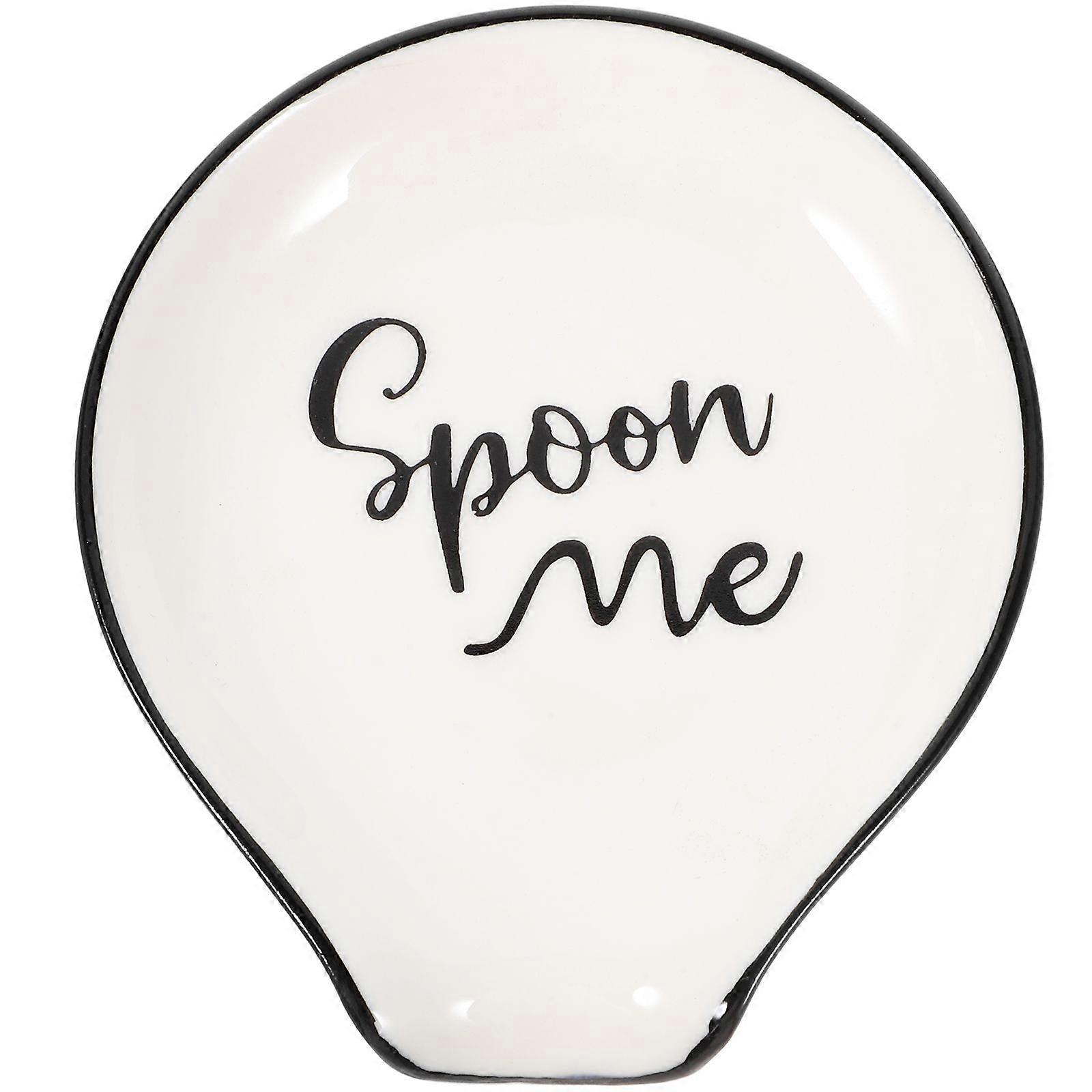 Ceramic Spoon Rest Scoop Holder Kitchen Countertop Spoon Rest Table Scoop Rest