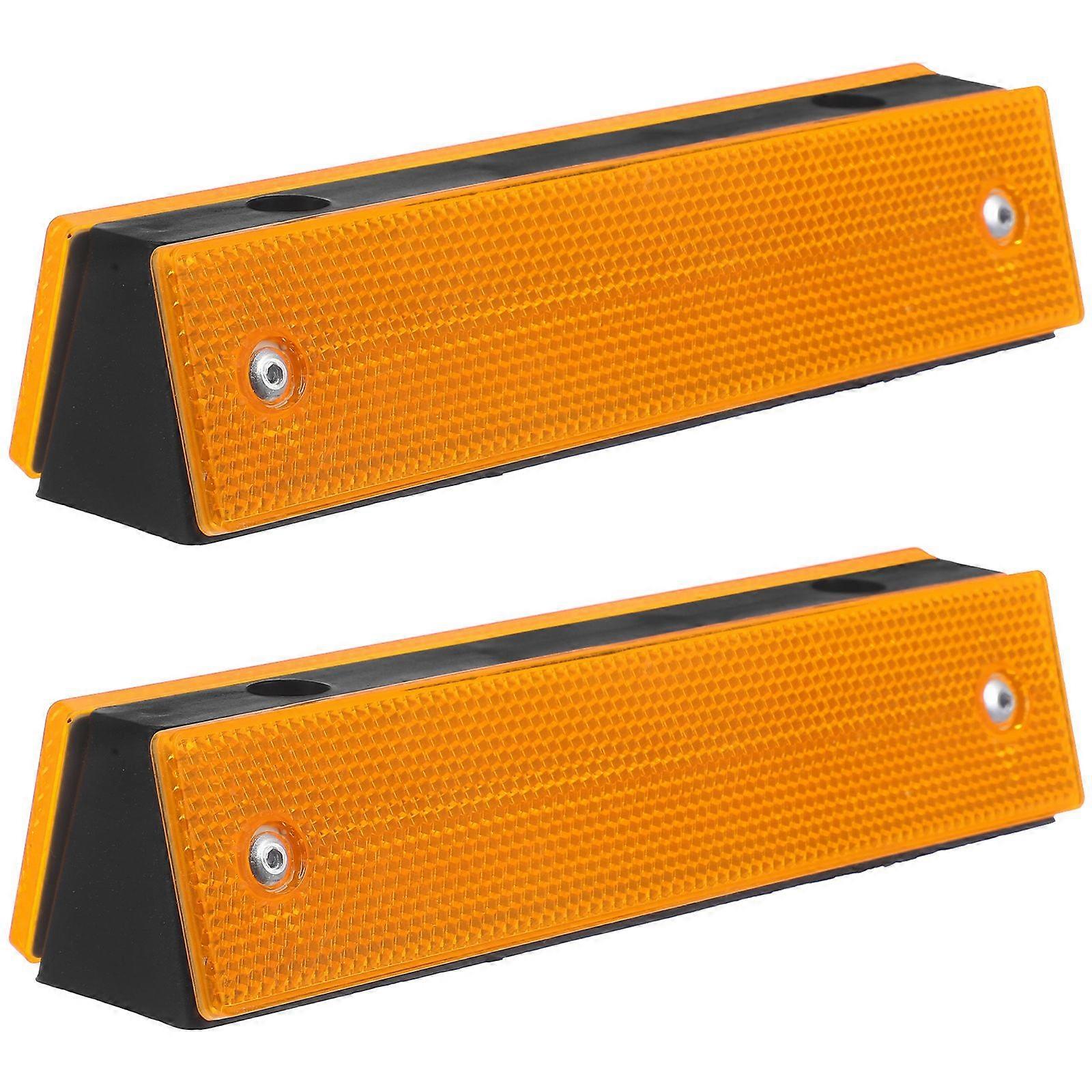 2pcs Road Reflective Markers Sidewalks Road Delineator Roadway Reflectors