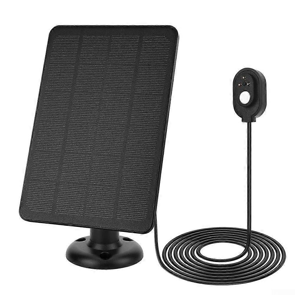 Solar Panel for Arlo Cameras with Efficient Charging, Weatherproof Design, 3m Cable, Black