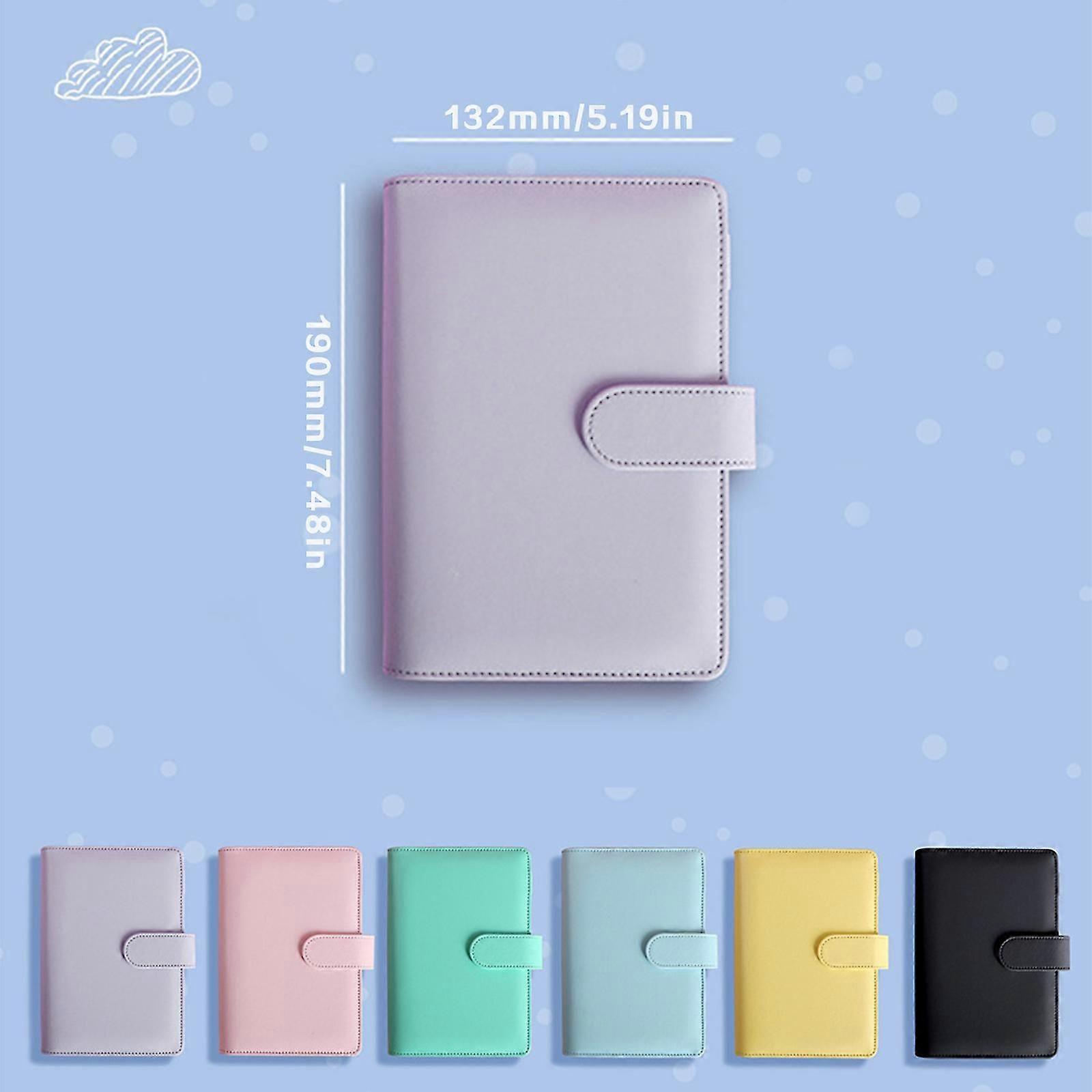 Pu File Folder Organizer Office School Durable A6 Notebook Binder Budget Planner