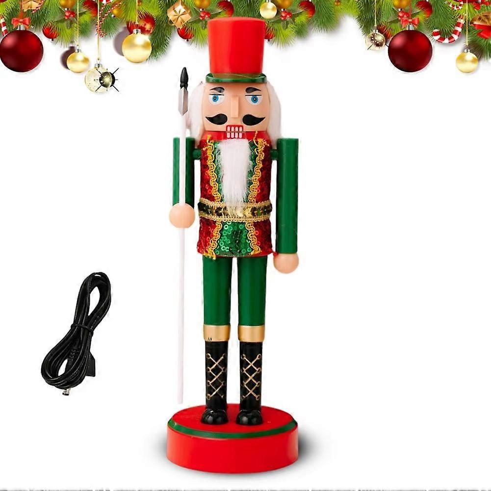 Nutcracker Christmas Decorations Lighted Nutcracker Tabletop Ornaments Lighted Collectible for Chri