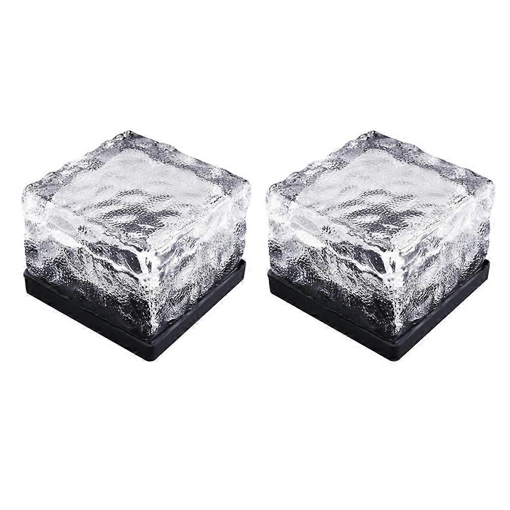 Lights Glass Brick Light for Lighting 2Pcs Waterproof LED Landscape
