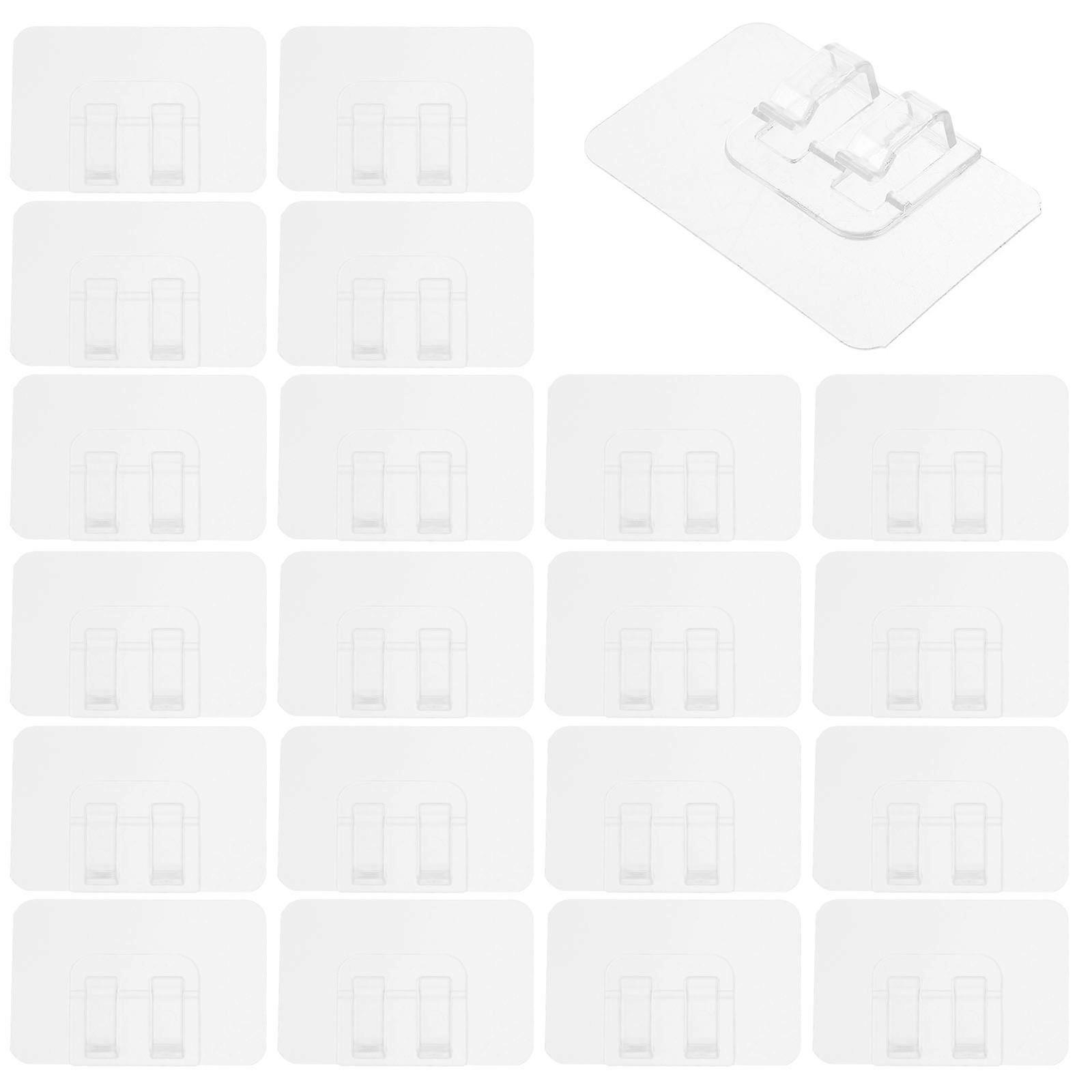 Light Clips Outdoor String Lights Clips for Hanging 50Pcs Transparent Holders