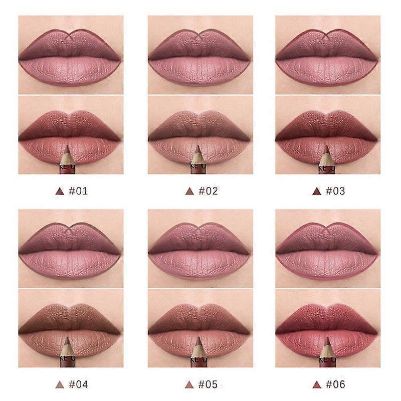  12PC Professional Wood Lip Liner Pen